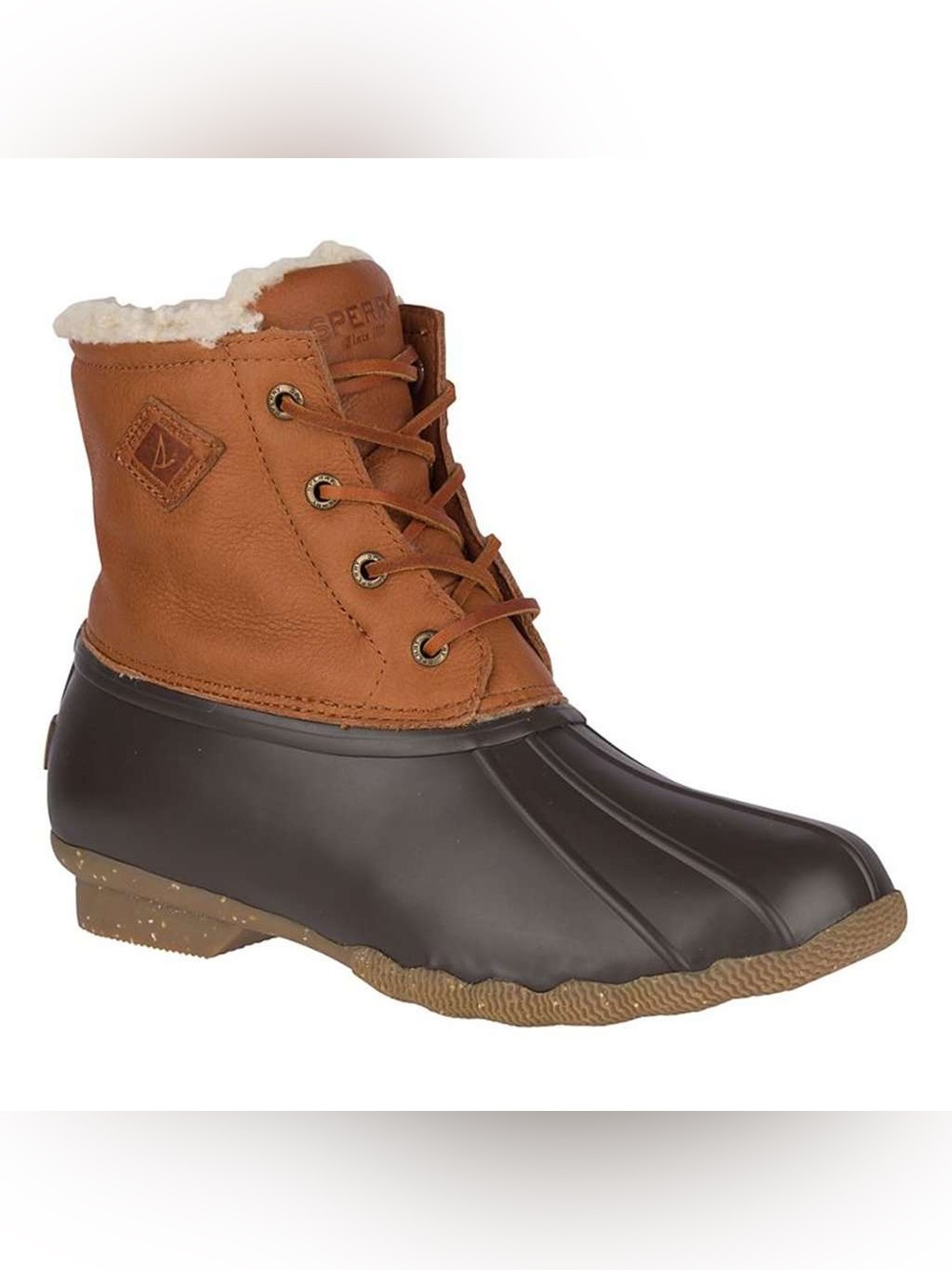 Size 7.5 SPERRY Saltwater Winter Luxe Leather Duck Boot STS84371
